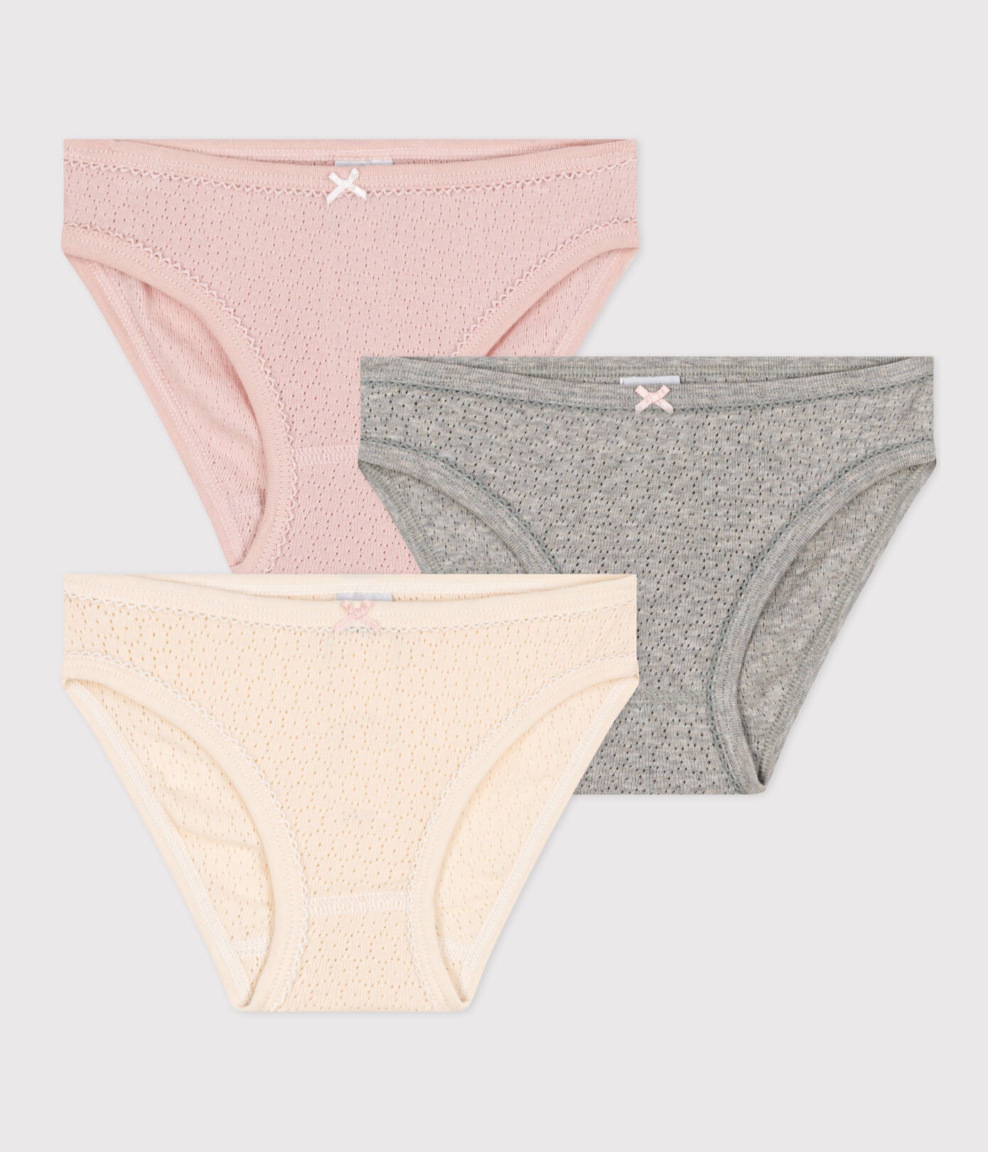 Petit Bateau 3-pack girls heart print underwear – The Original Childrens  Shop