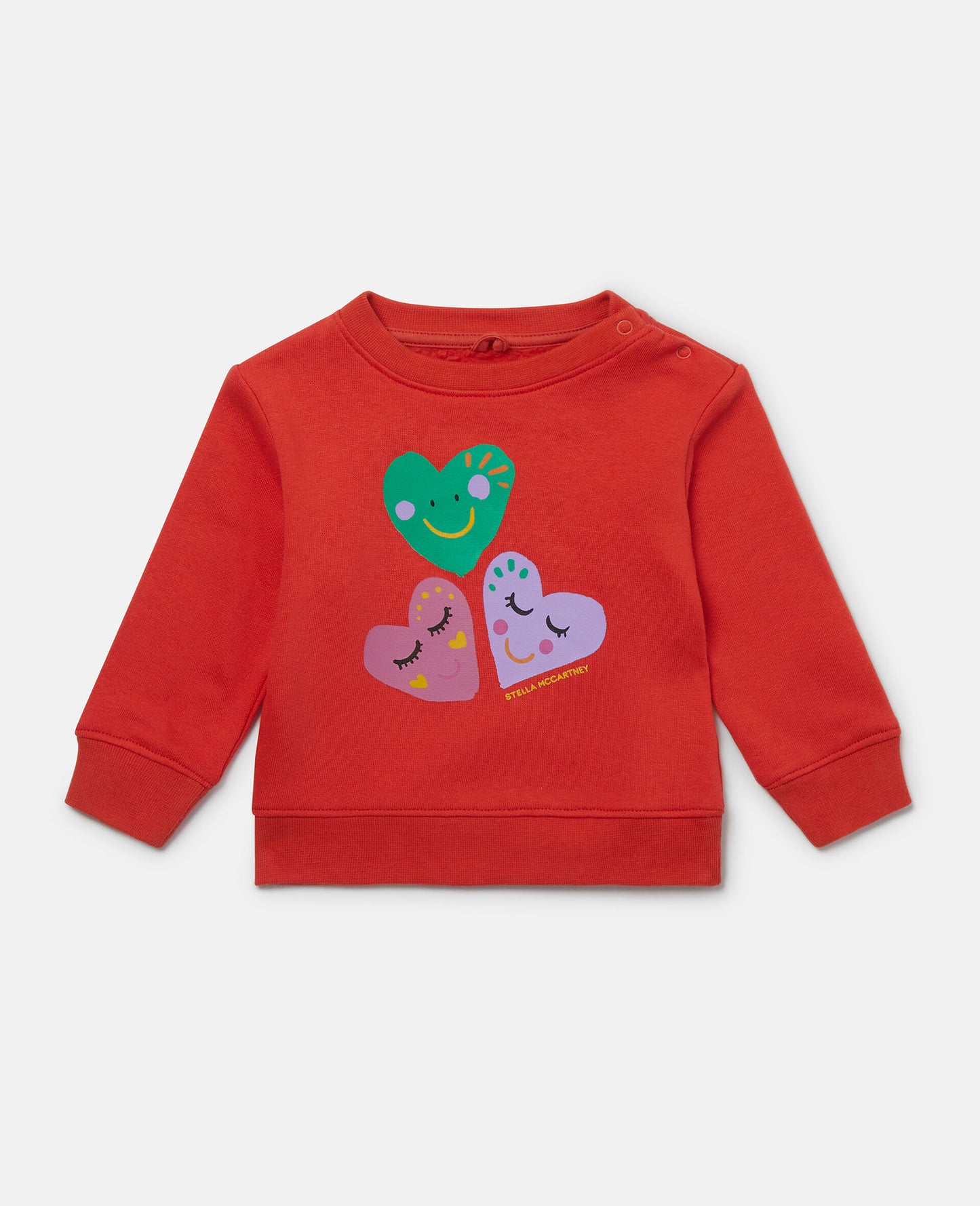 Stella McCartney infant girl graphic hearts sweat set