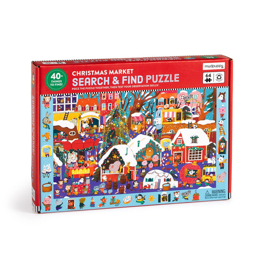 Christmas Market 64-piece search & find puzzle