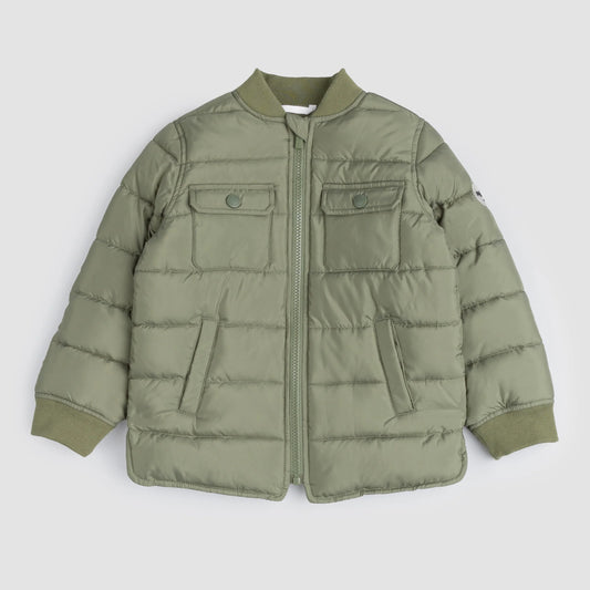 Miles the Label kids quilted military jacket