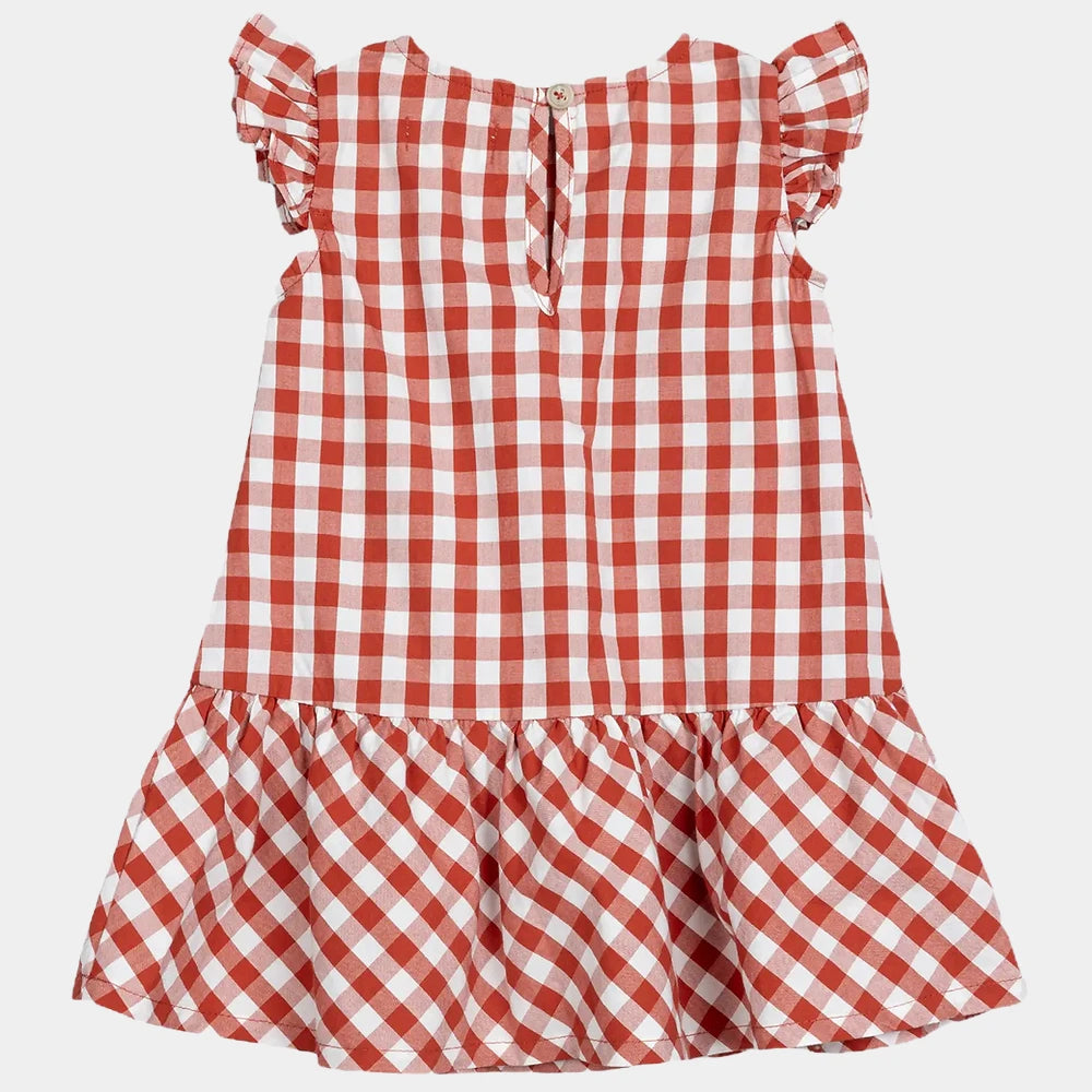 Miles the Label infant & girls poplin plaid dress