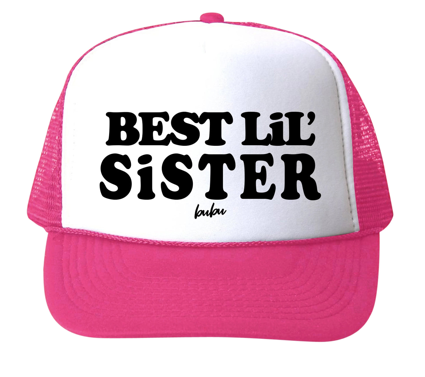 Bubu best lil sis trucker hat