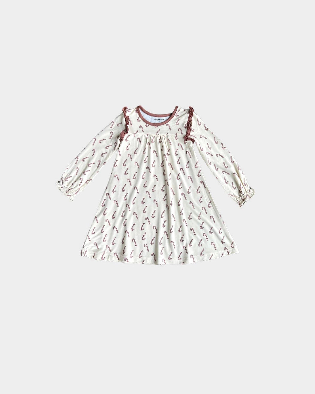 Babysprouts girls candy cane print nightgown