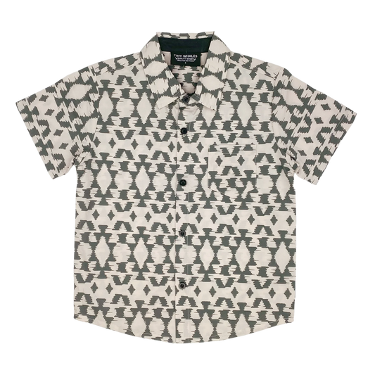 Tiny Whales boys camp button up