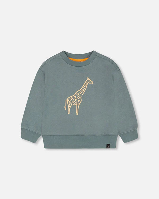 Deux Par Deux infant & kids giraffe graphic sweatshirt