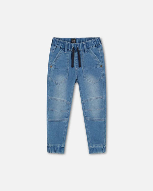 Deux Par Deux infant & boys denim joggers