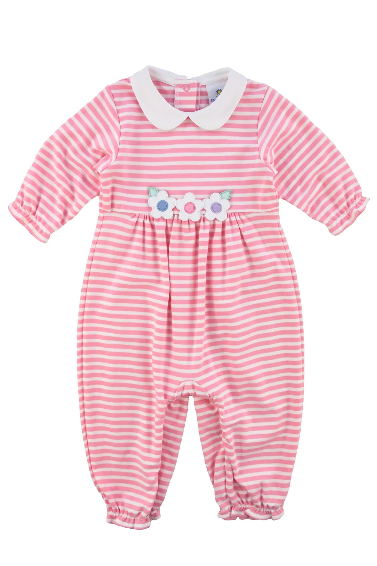 Florence Eiseman infant girl stripe long romper