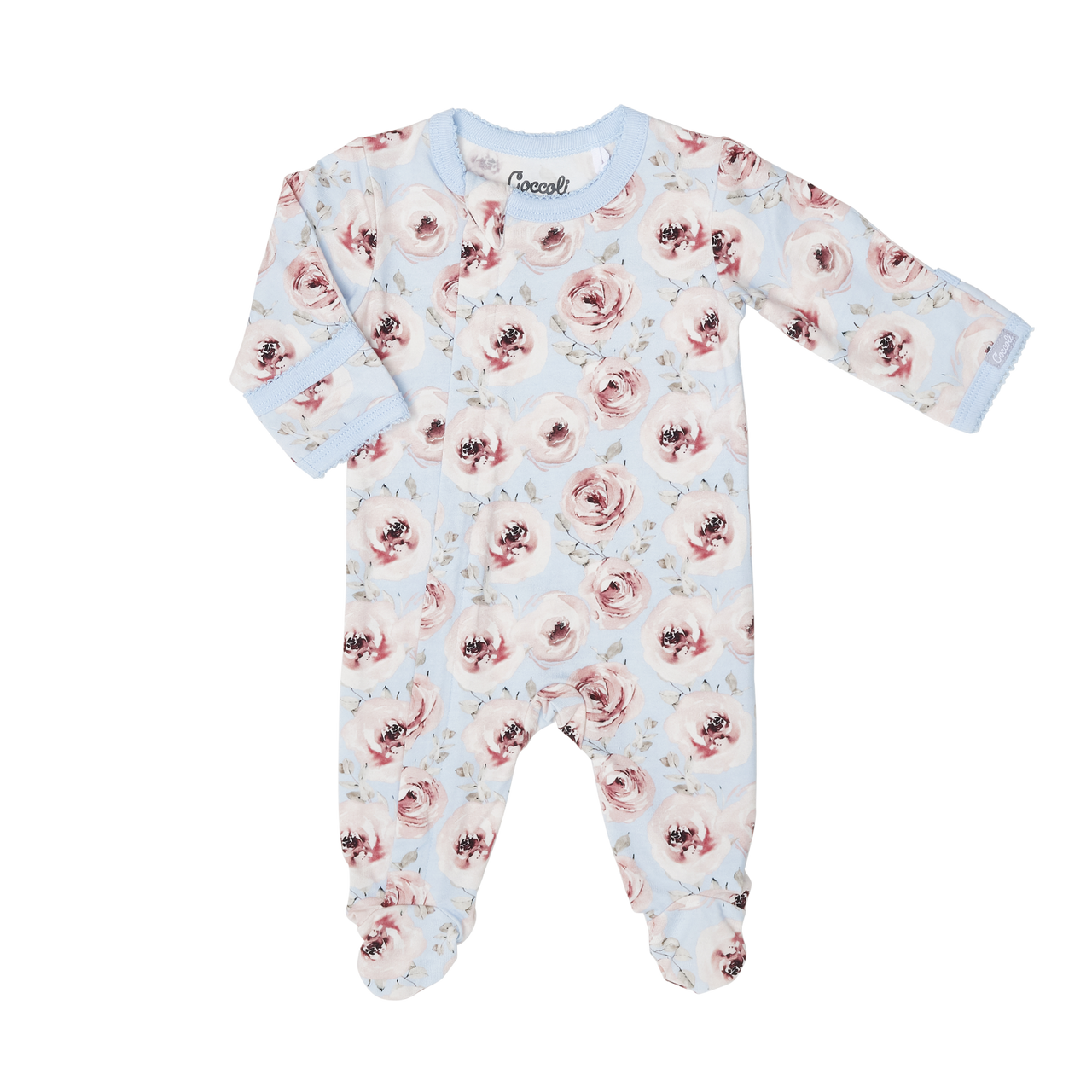 Coccoli infant print zip footie