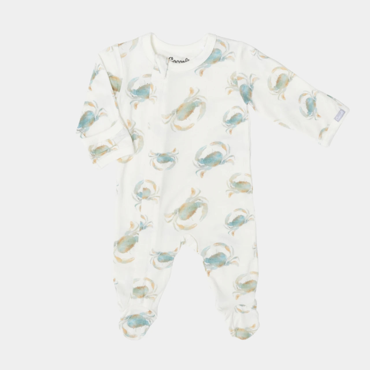 Coccoli infant print zip footie