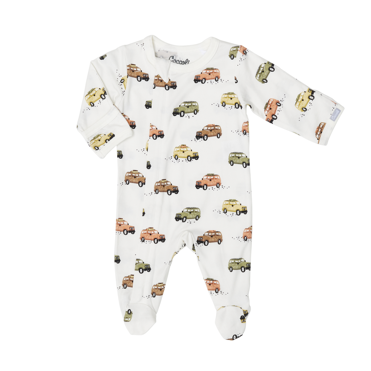 Coccoli infant print zip footie