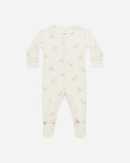 Quincy Mae infant full snap footie