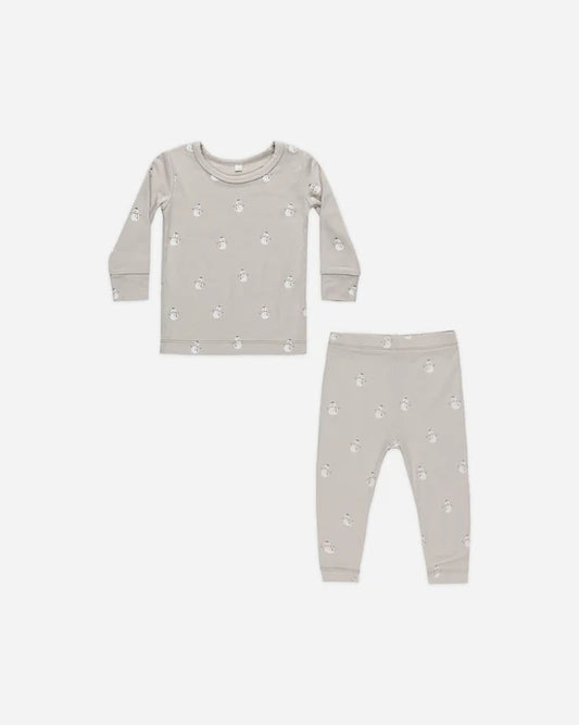 Quincy Mae infant & kids holiday bamboo pajama set