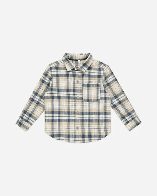 Rylee + Cru infant & boys long sleeve plaid shirt