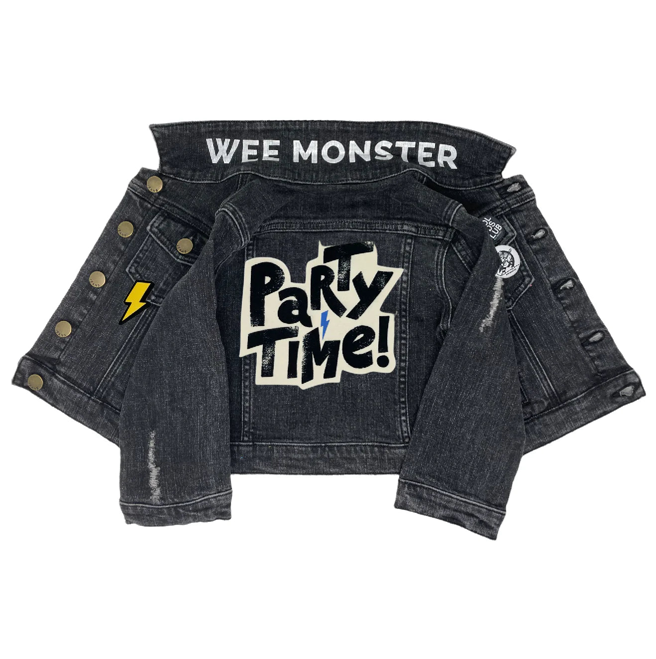 Wee Monster kids party monster denim jacket