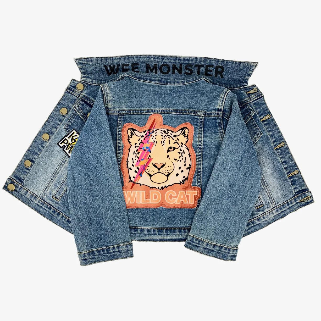 Wee Monster kids wild cat denim jacket