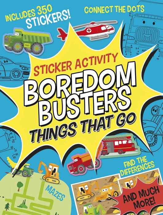 Boredom busters things that go sticker book