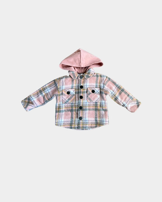 Babysprouts infant & girls plaid shacket