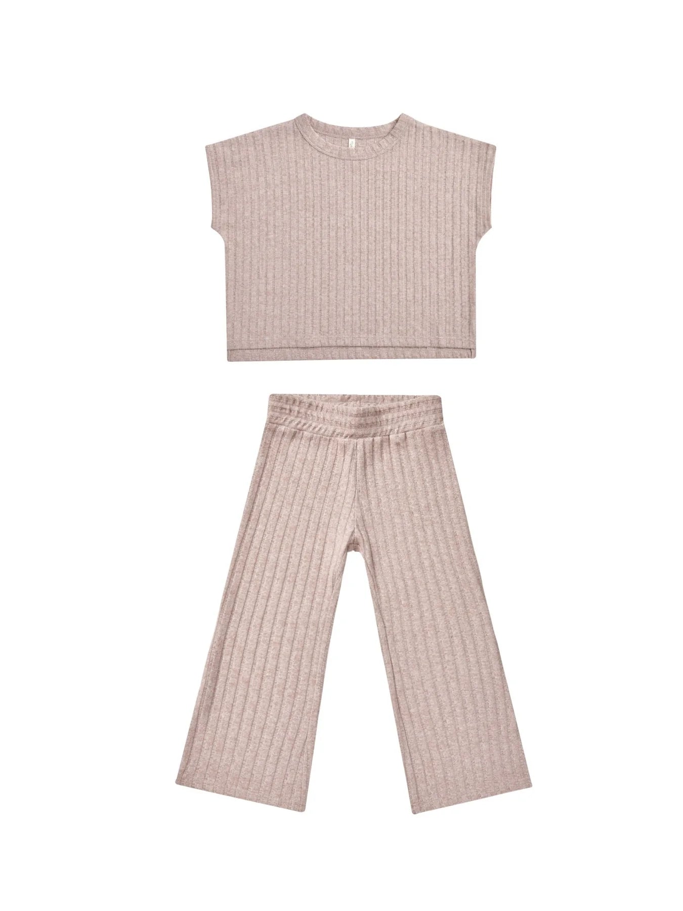 Rylee + Cru girls cozy rib knit set