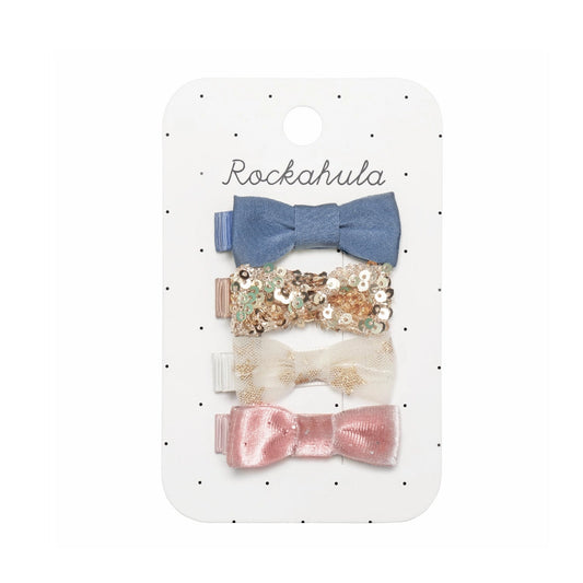 Rockahula 4-pack mini bow clips