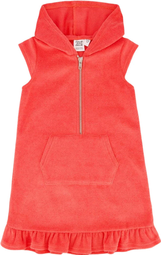 Deux Par Deux girls hooded beach dress