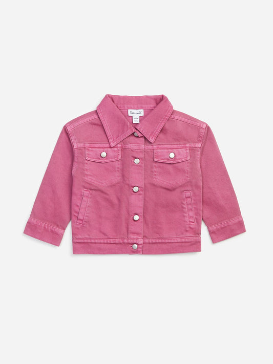 Splendid girls berry denim jacket