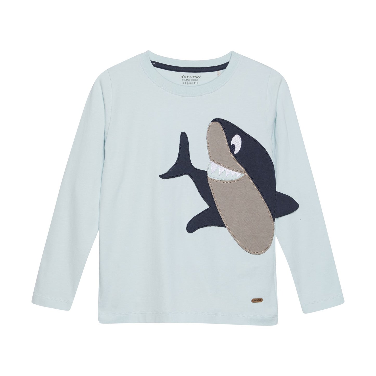 Minymo boys shark long sleeve tee