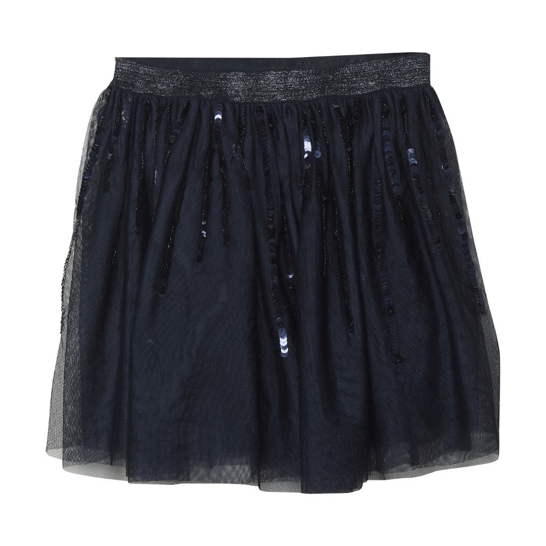 Creamie girls mesh sequin skirt