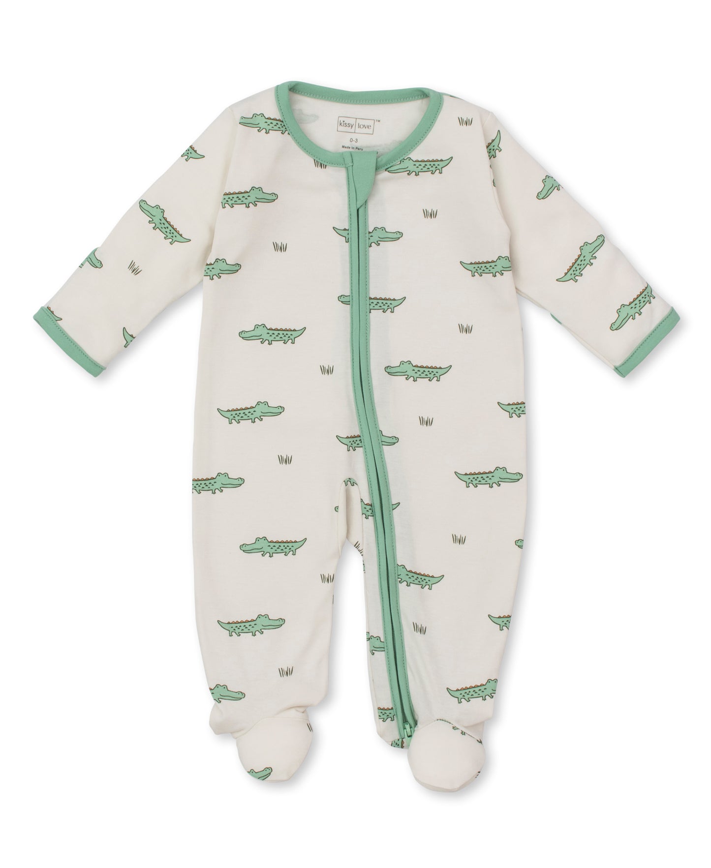 Kissy Kissy infant crocodile walk footie