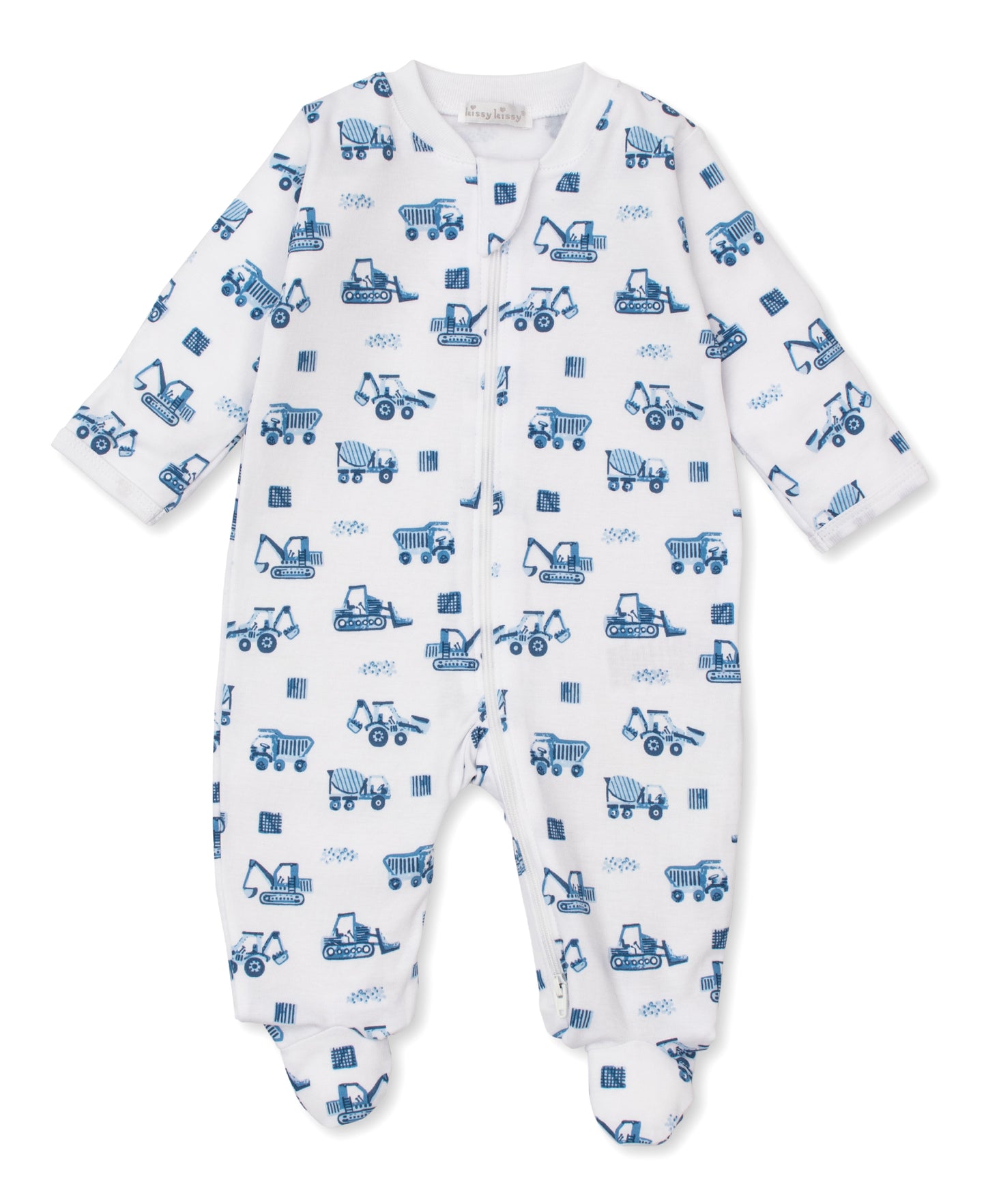 Kissy Kissy infant boy construction trucks footie