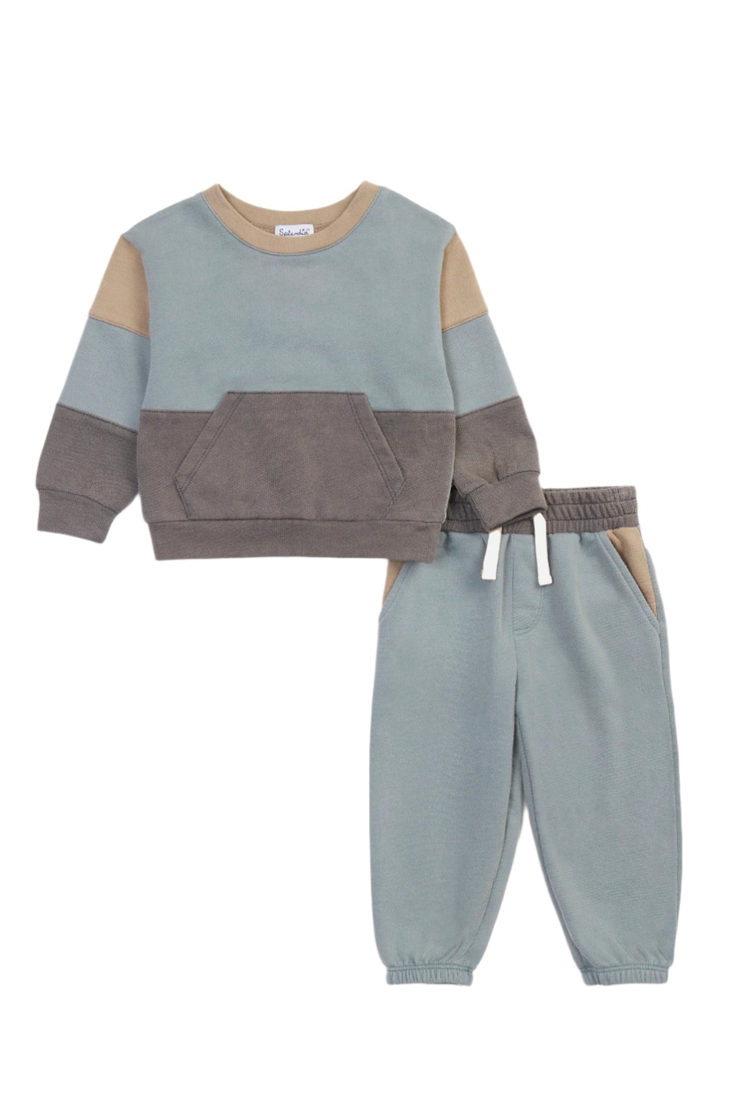 Splendid infant & boys washed colorblock set