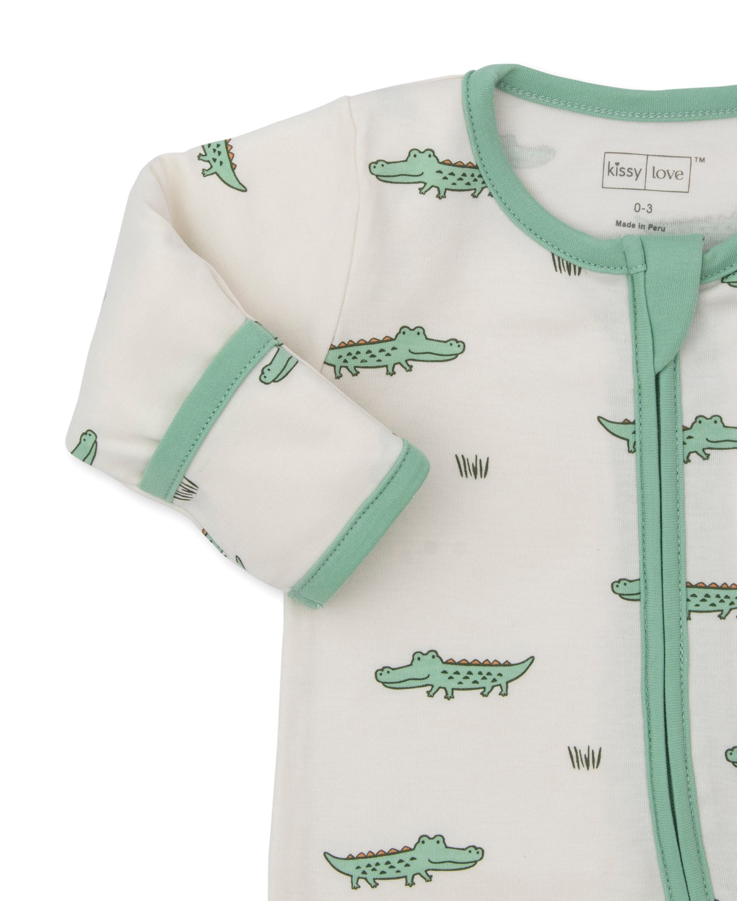 Kissy Kissy infant crocodile walk footie