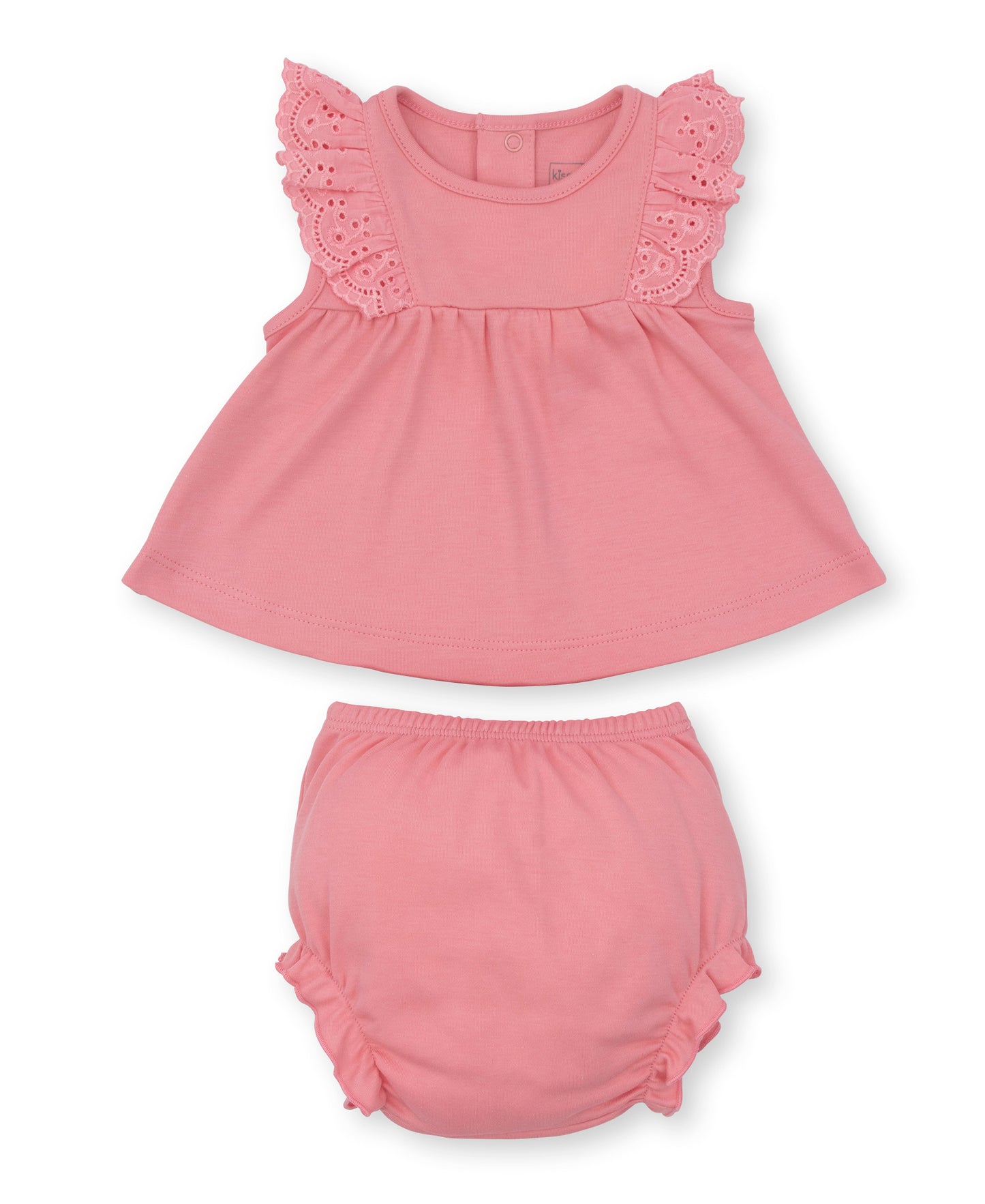 Kissy Kissy infant girl flamingo love sunsuit set