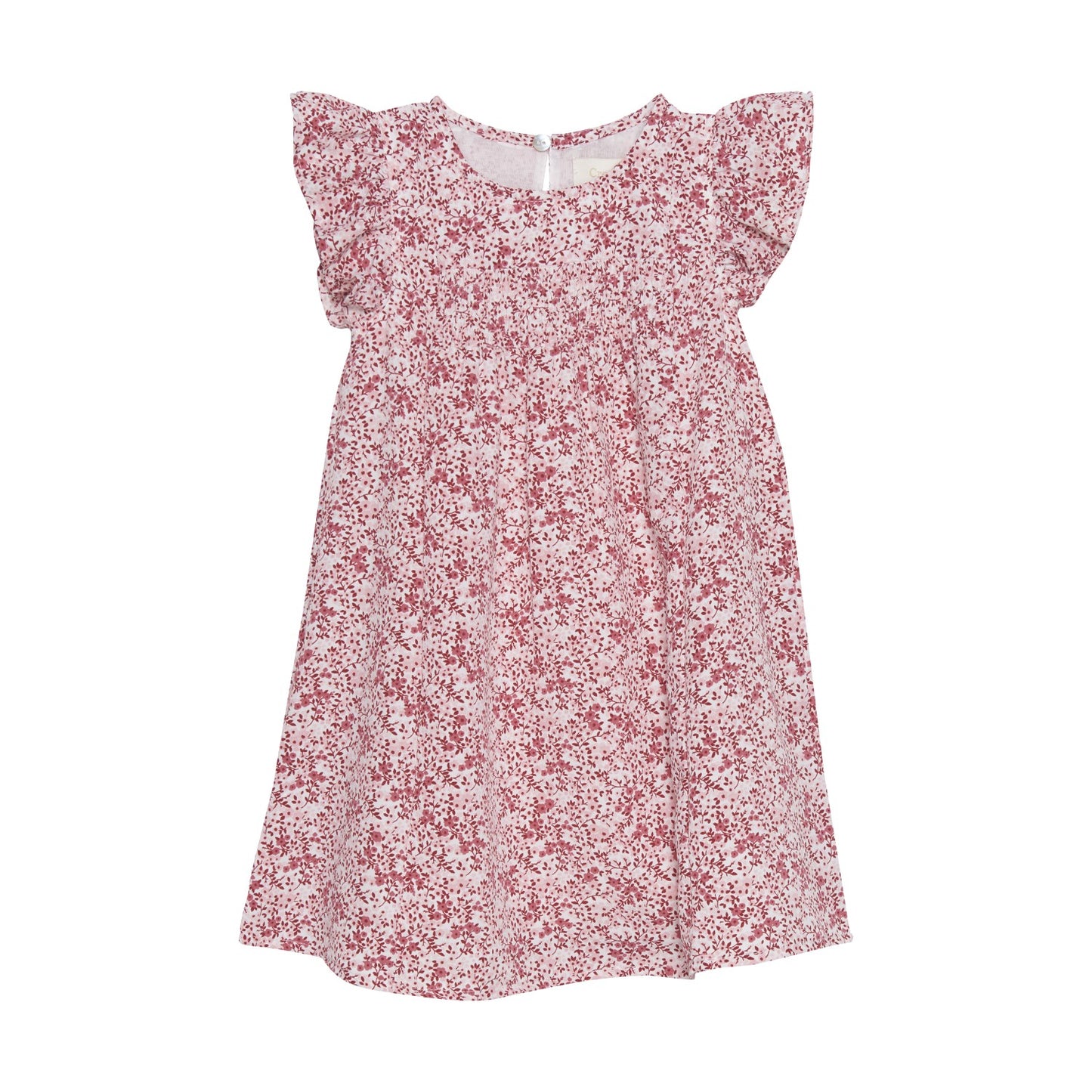 Creamie girls floral smocked dress