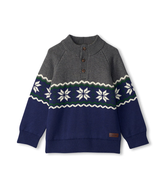 Hatley boys knit mock neck sweater