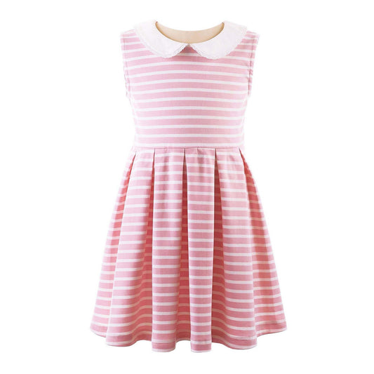 Rachel Riley girls Breton stripe jersey dress